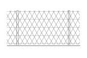 Чертеж монтажа колючей сетки Кайман